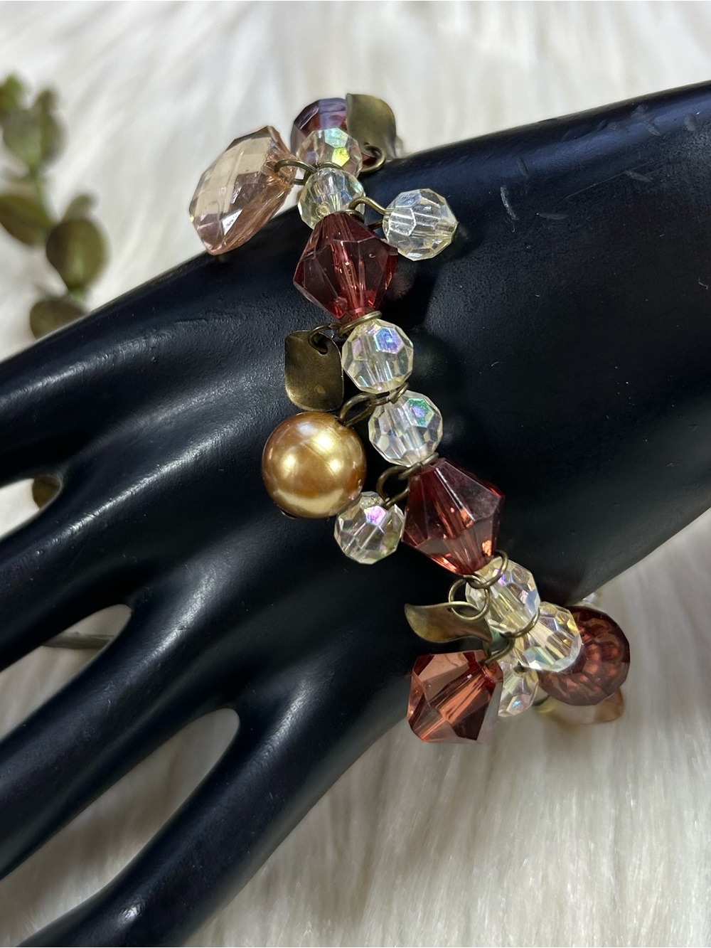 Multi color Beaded Stretchy Bracelet - Picture 6 of 8